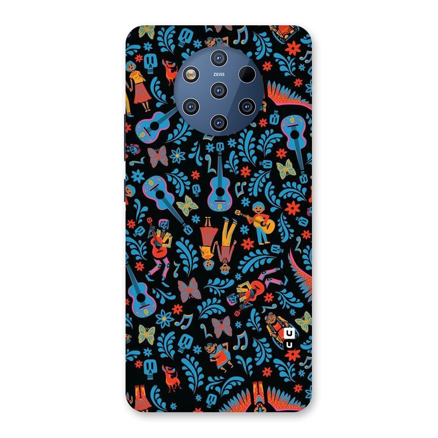 Blue Guitar Pattern Back Case for Nokia 9 PureView