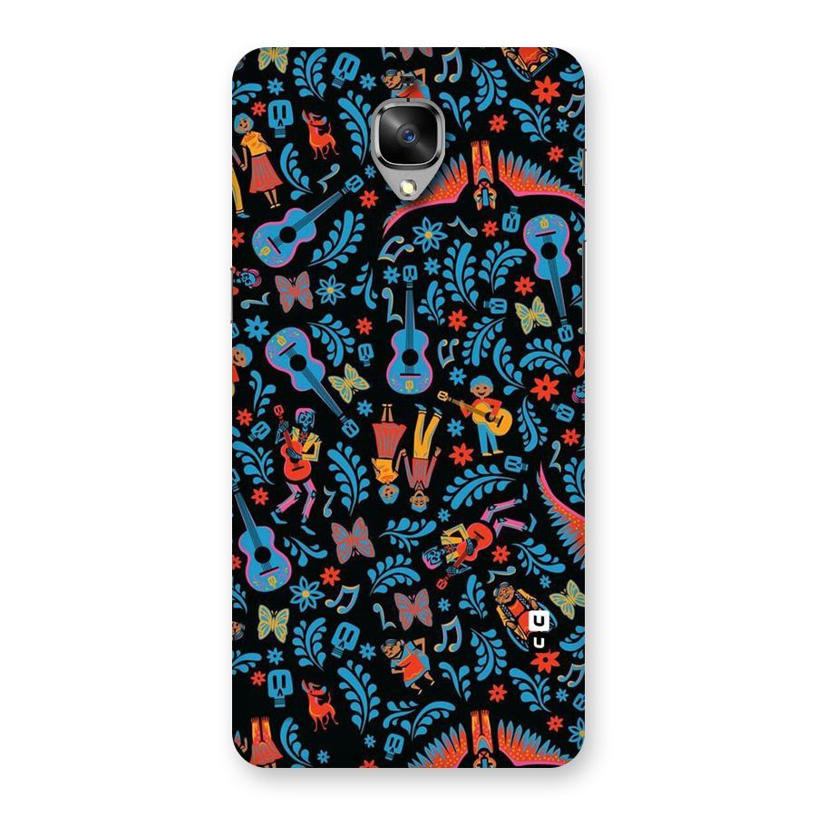 Blue Guitar Pattern Back Case for OnePlus 3T