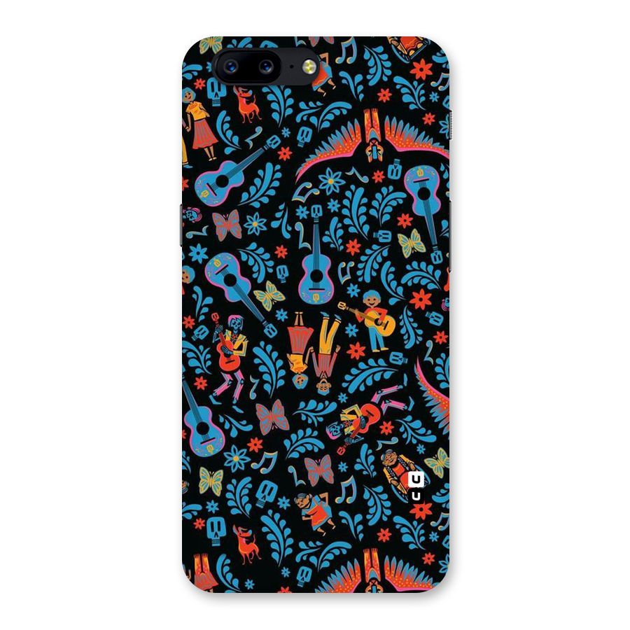 Blue Guitar Pattern Back Case for OnePlus 5