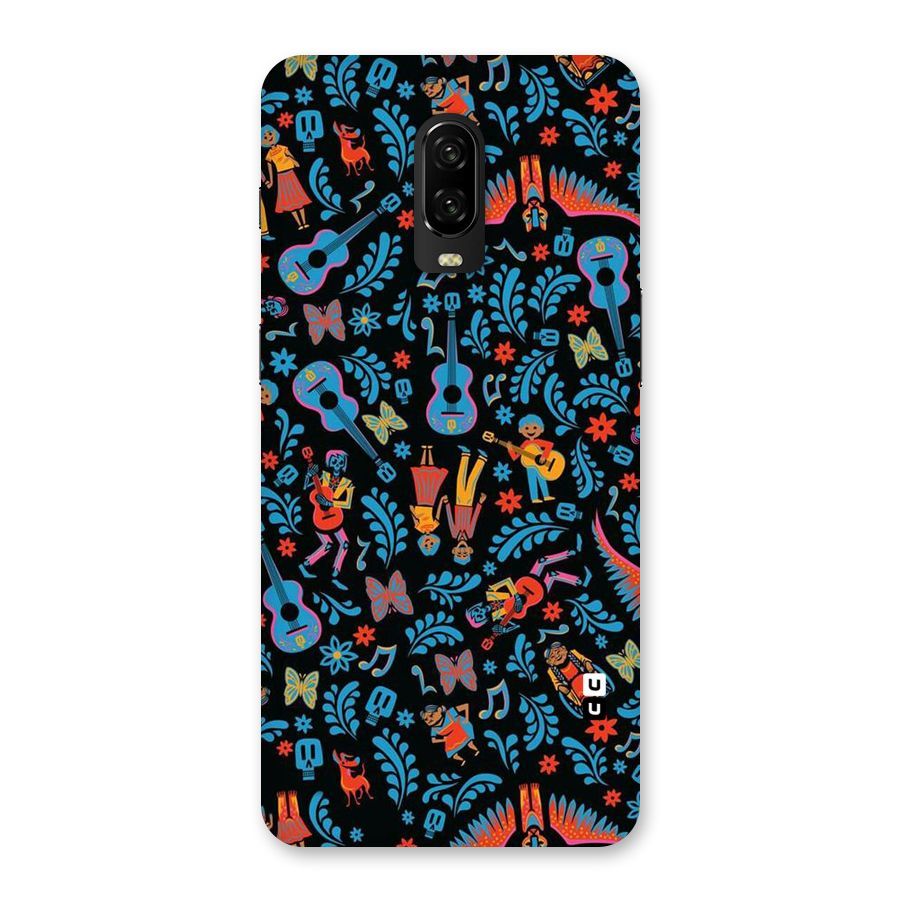 Blue Guitar Pattern Back Case for OnePlus 6T