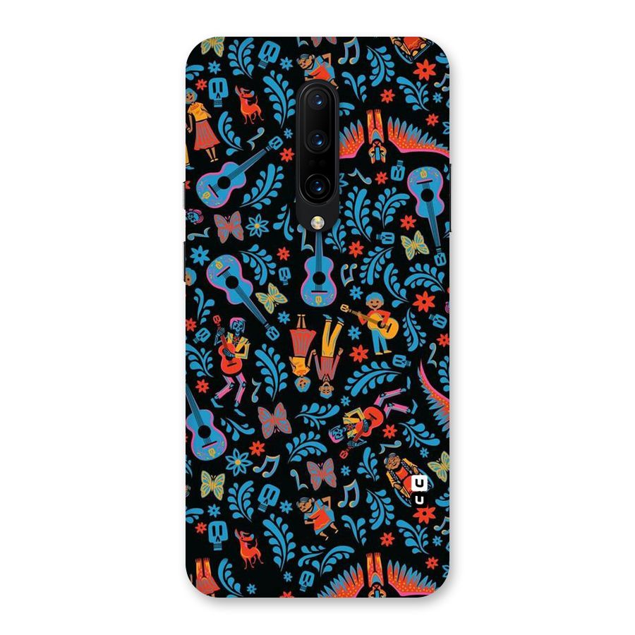 Blue Guitar Pattern Back Case for OnePlus 7 Pro