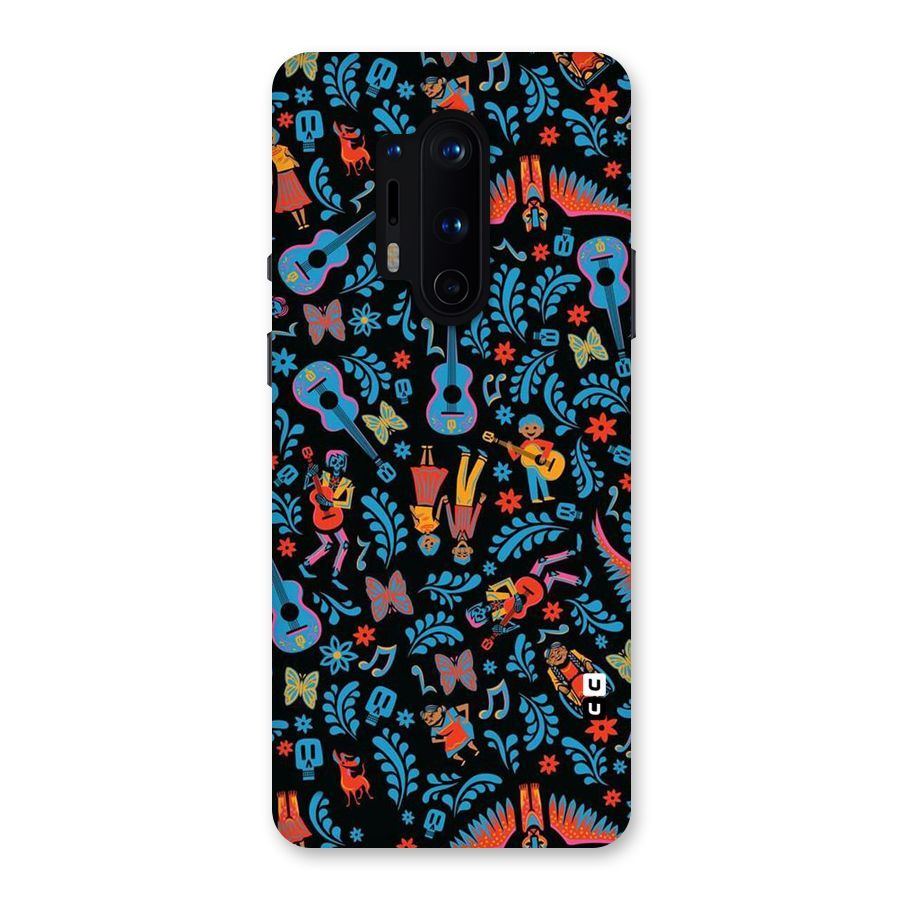 Blue Guitar Pattern Back Case for OnePlus 8 Pro