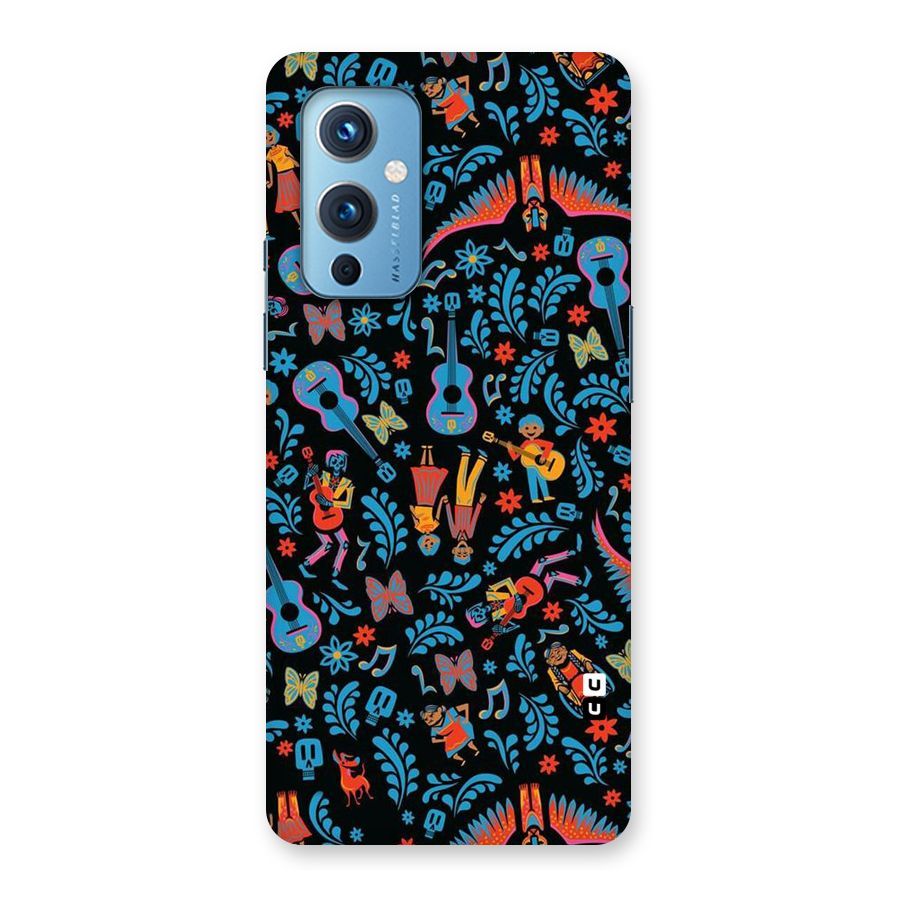 Blue Guitar Pattern Back Case for OnePlus 9
