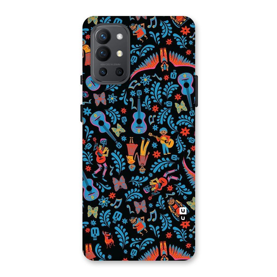 Blue Guitar Pattern Back Case for OnePlus 9R