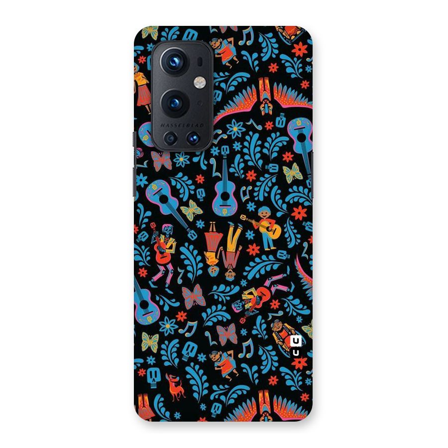 Blue Guitar Pattern Back Case for OnePlus 9 Pro