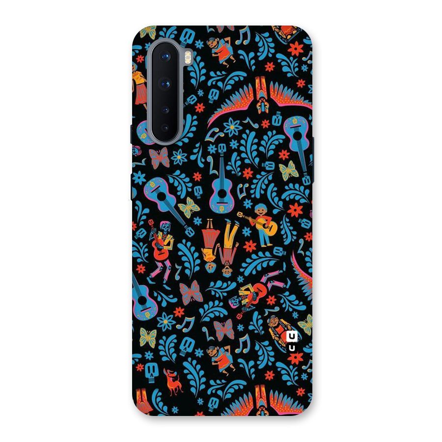 Blue Guitar Pattern Back Case for OnePlus Nord