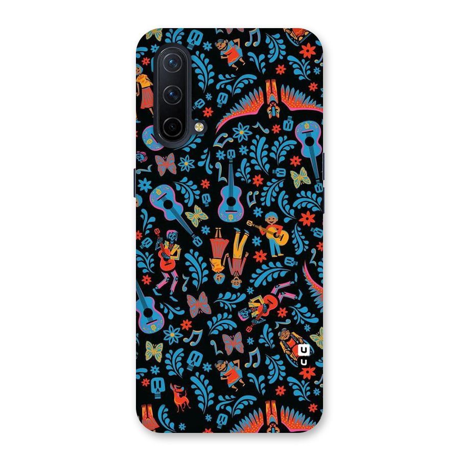 Blue Guitar Pattern Back Case for OnePlus Nord CE 5G