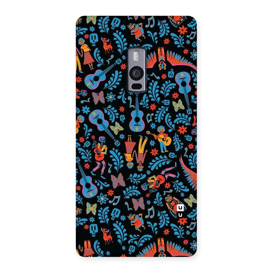 Blue Guitar Pattern Back Case for OnePlus Two