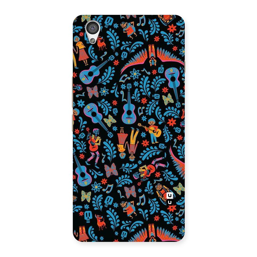 Blue Guitar Pattern Back Case for OnePlus X