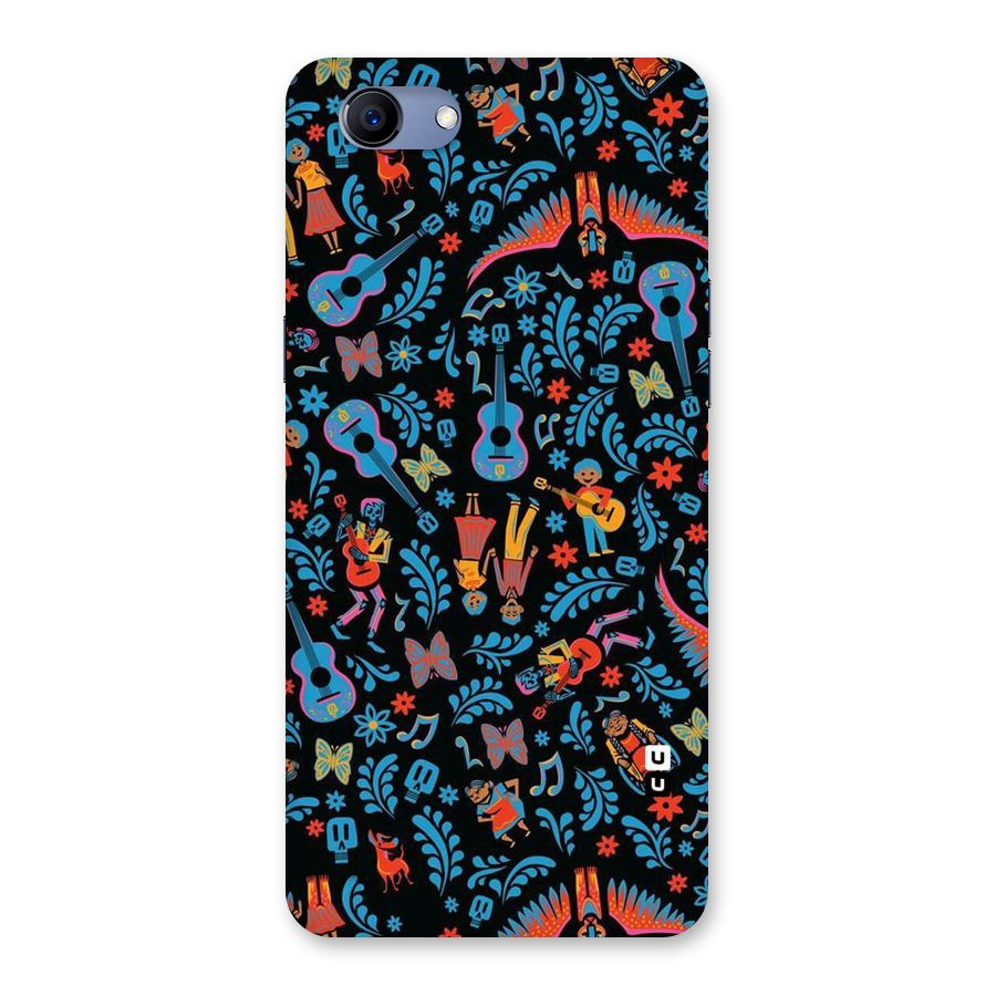 Blue Guitar Pattern Back Case for Oppo Realme 1