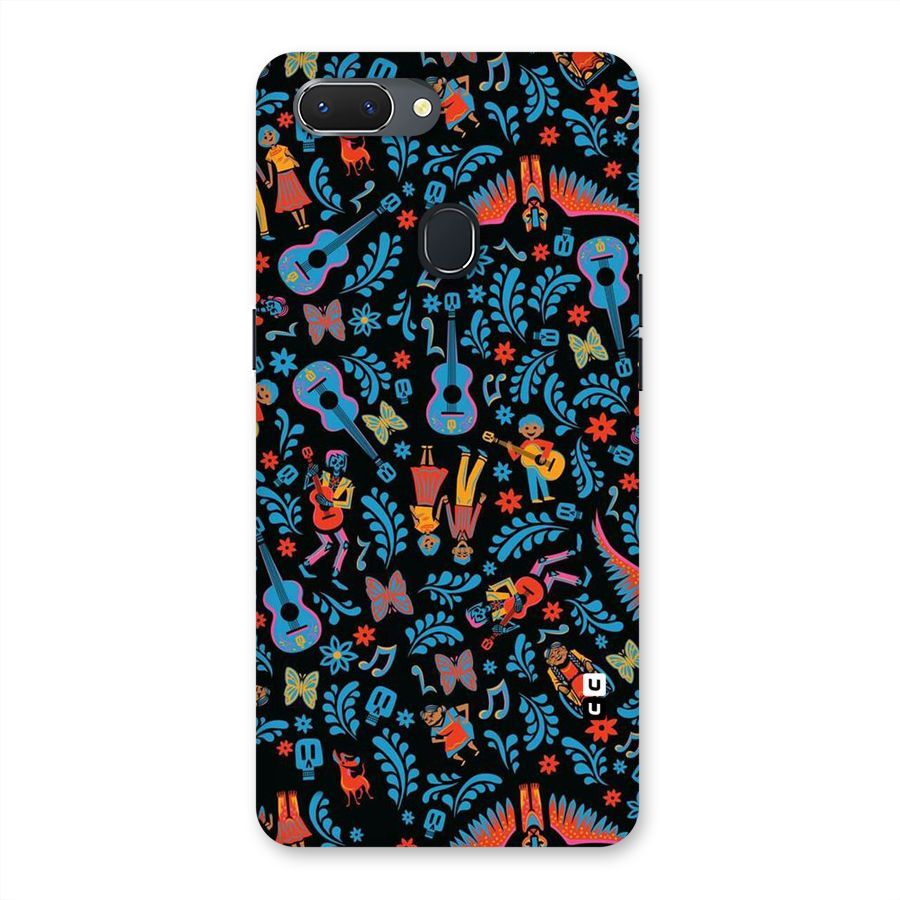 Blue Guitar Pattern Back Case for Oppo Realme 2