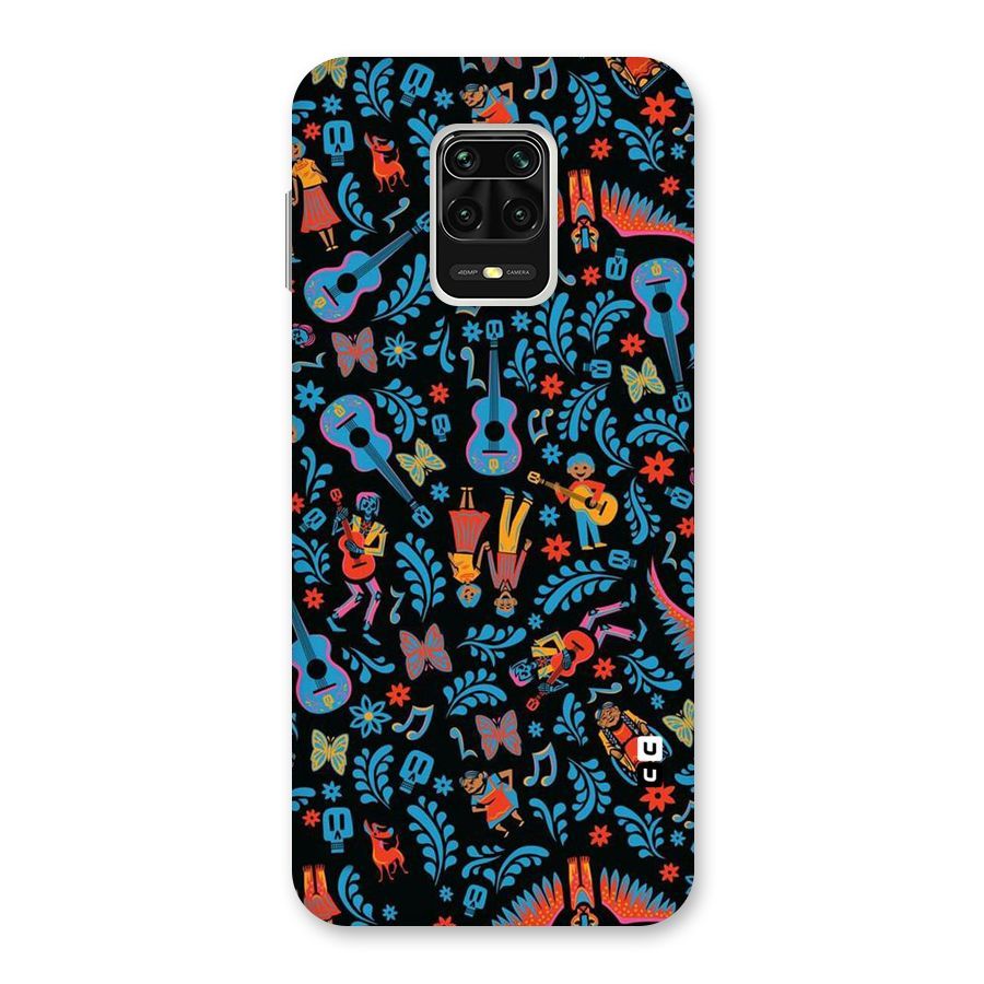 Blue Guitar Pattern Back Case for Poco M2 Pro
