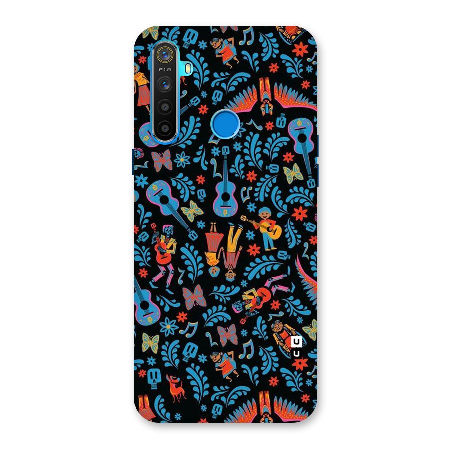 Blue Guitar Pattern Back Case for Realme 5