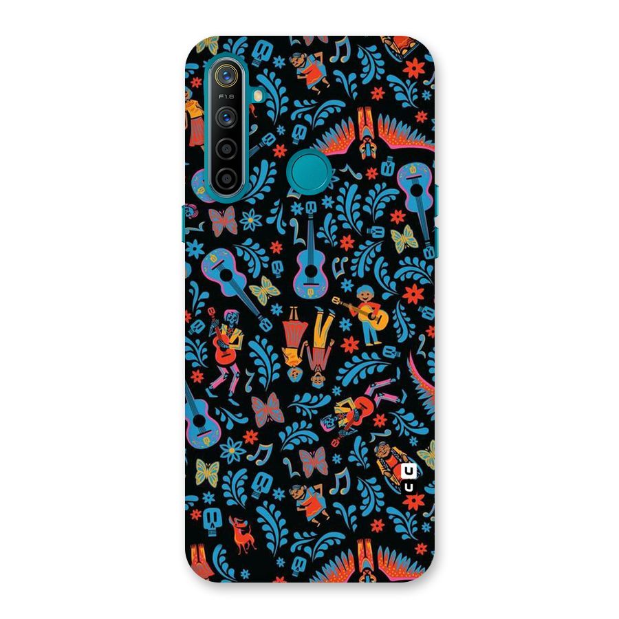 Blue Guitar Pattern Back Case for Realme 5i