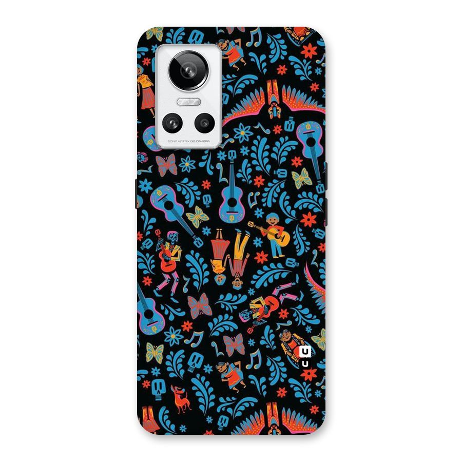Blue Guitar Pattern Back Case for Realme GT Neo 3
