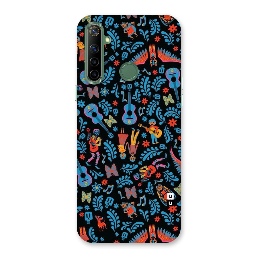 Blue Guitar Pattern Back Case for Realme Narzo 10