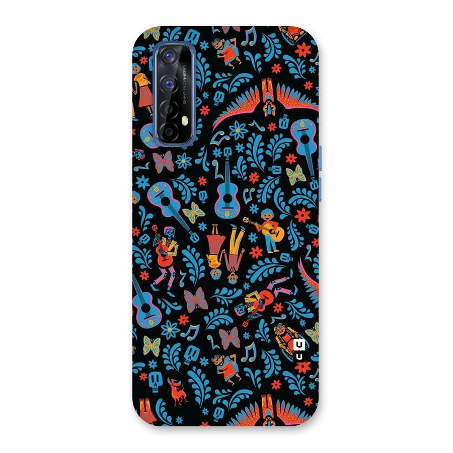 Blue Guitar Pattern Back Case for Realme Narzo 20 Pro