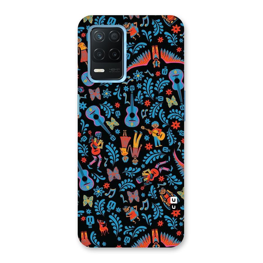Blue Guitar Pattern Back Case for Realme Narzo 30 5G