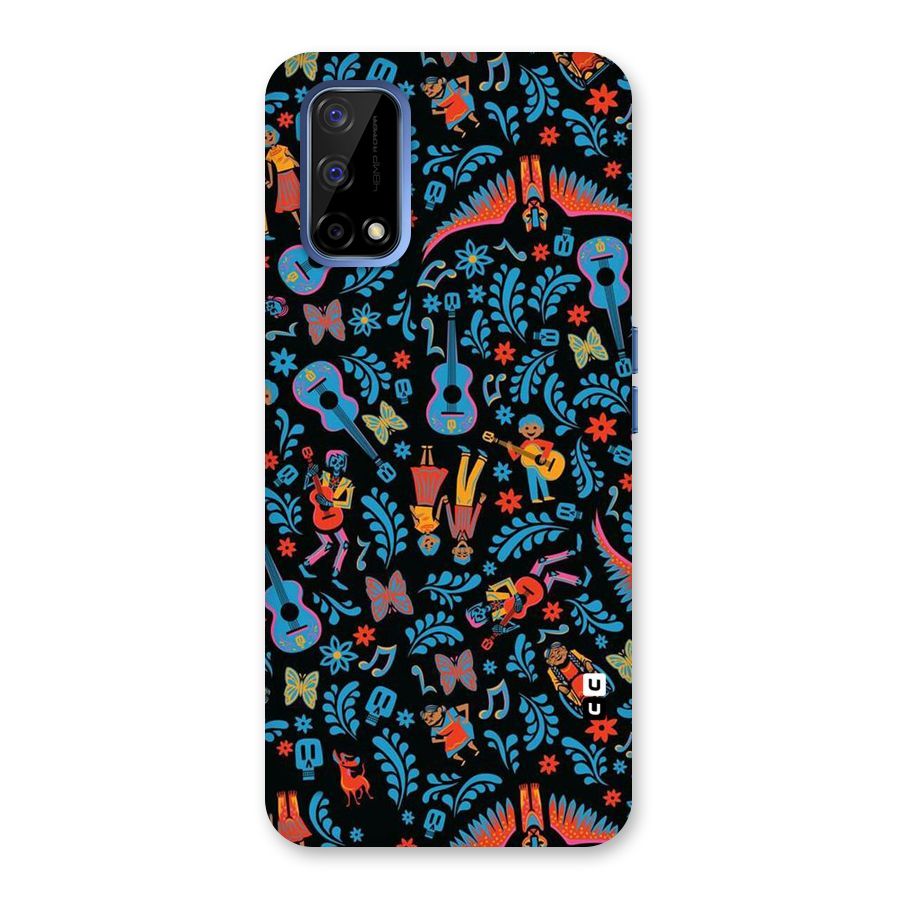 Blue Guitar Pattern Back Case for Realme Narzo 30 Pro