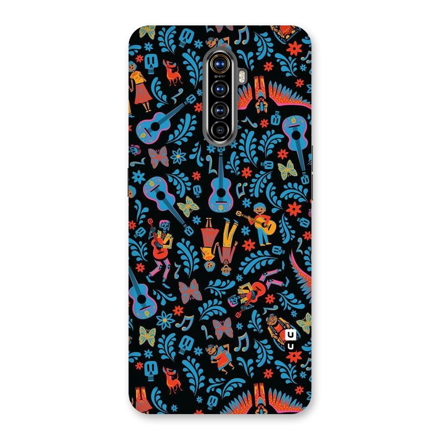 Blue Guitar Pattern Back Case for Realme X2 Pro
