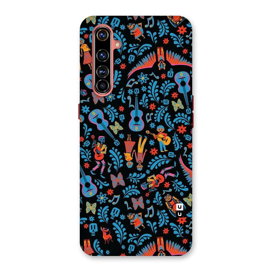 Blue Guitar Pattern Back Case for Realme X50 Pro