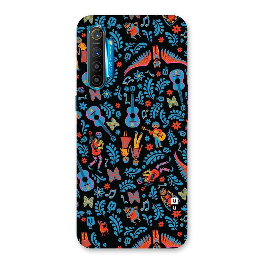 Blue Guitar Pattern Back Case for Realme XT
