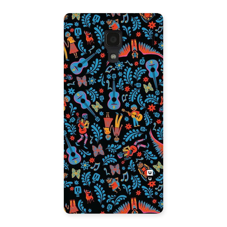 Blue Guitar Pattern Back Case for Redmi 1S