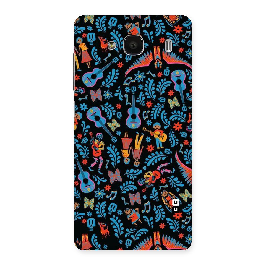Blue Guitar Pattern Back Case for Redmi 2 Prime
