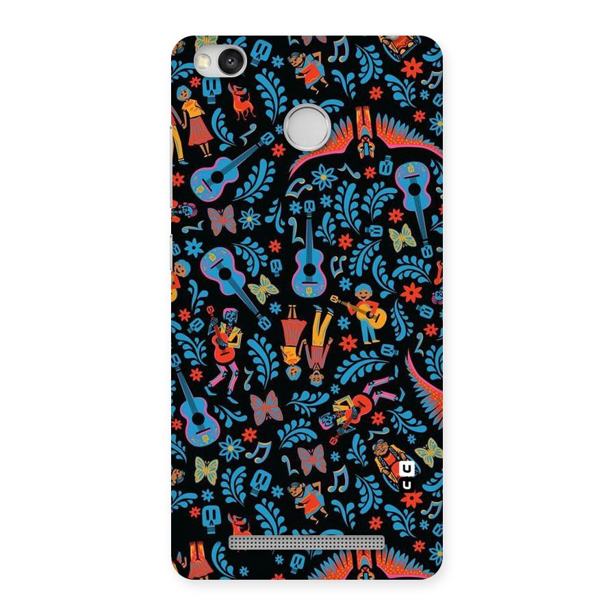Blue Guitar Pattern Back Case for Redmi 3S Prime