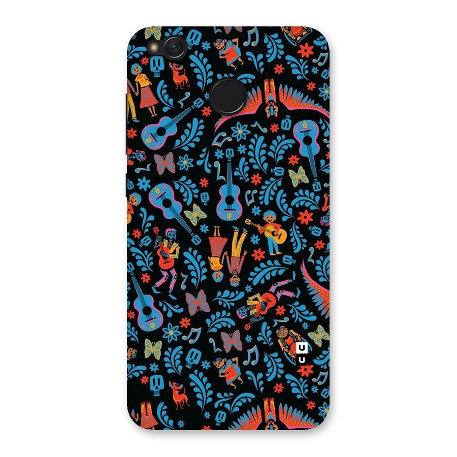 Blue Guitar Pattern Back Case for Redmi 4