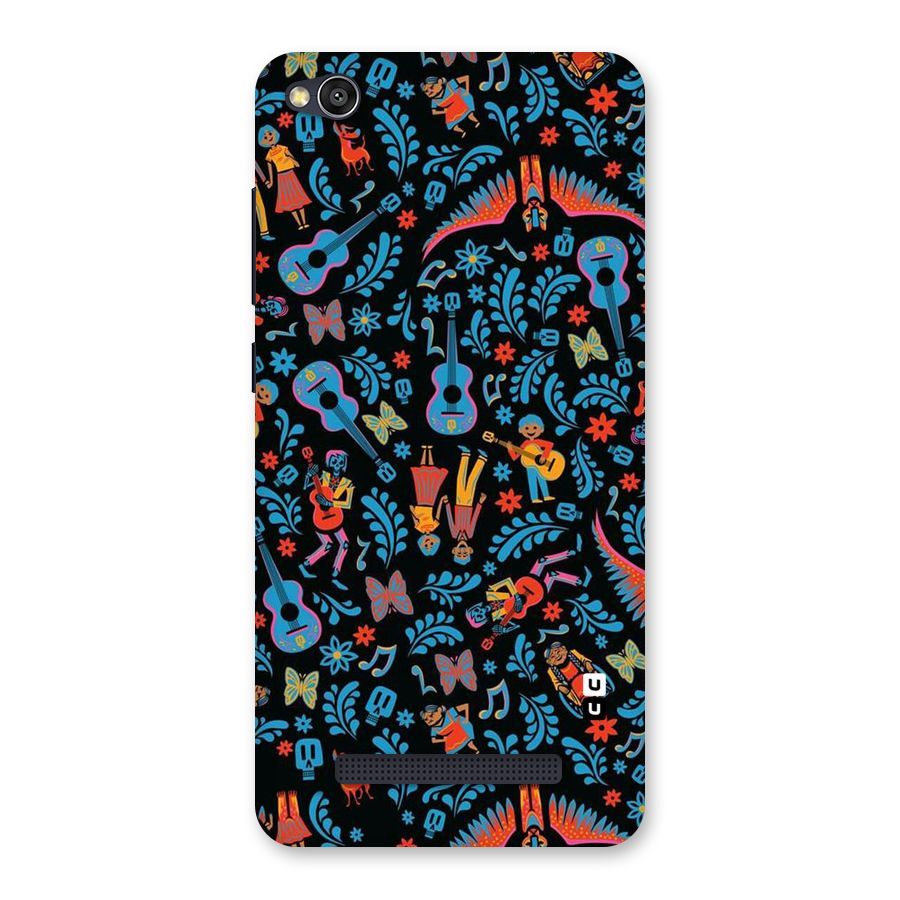 Blue Guitar Pattern Back Case for Redmi 4A