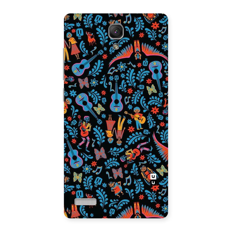 Blue Guitar Pattern Back Case for Redmi Note