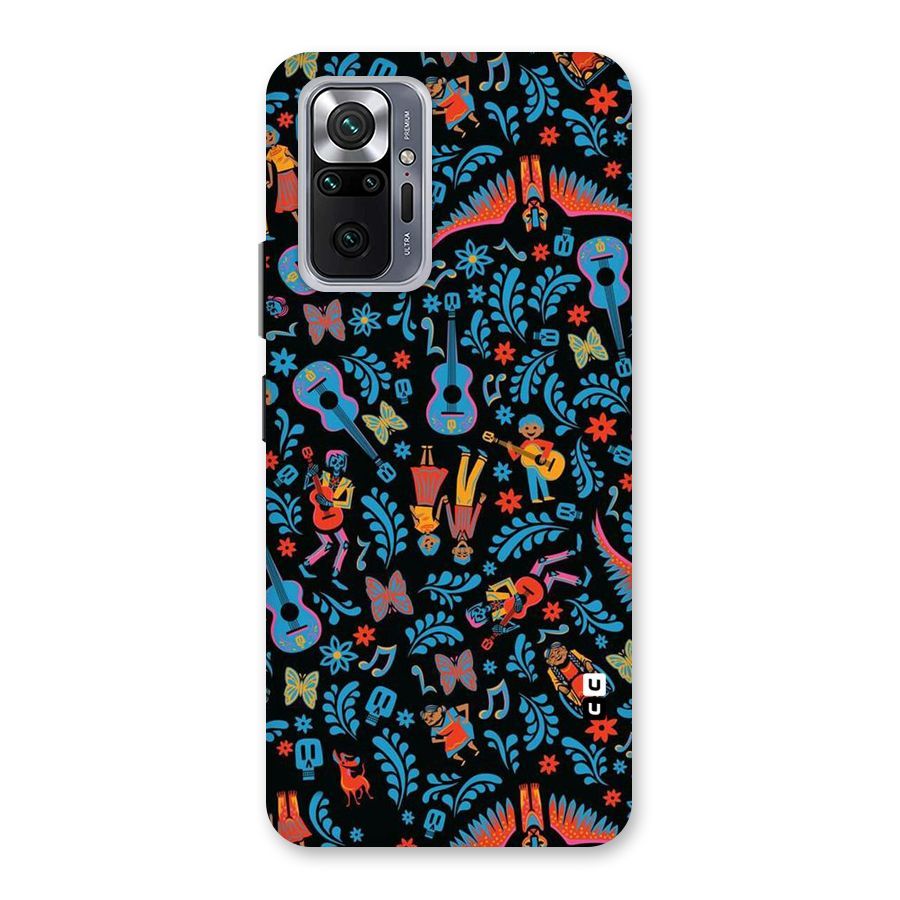 Blue Guitar Pattern Back Case for Redmi Note 10 Pro
