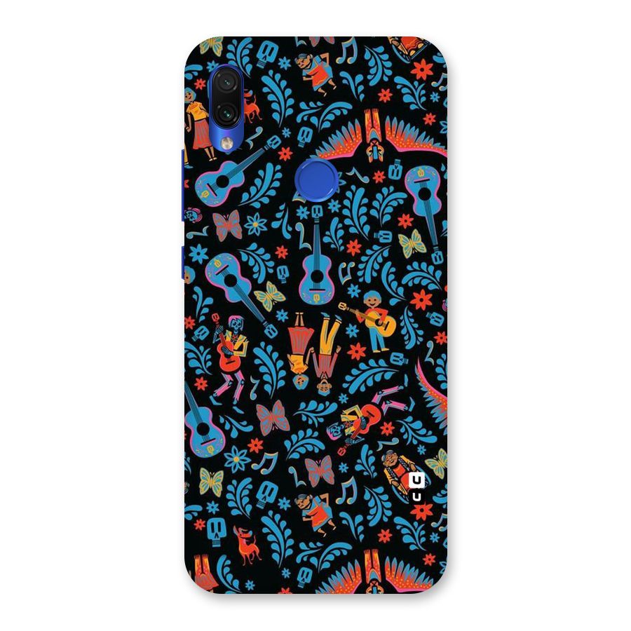 Blue Guitar Pattern Back Case for Redmi Note 7S