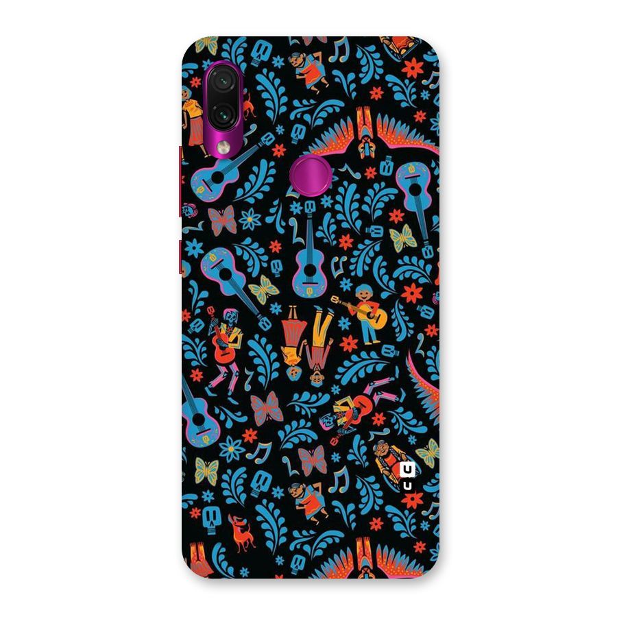 Blue Guitar Pattern Back Case for Redmi Note 7 Pro