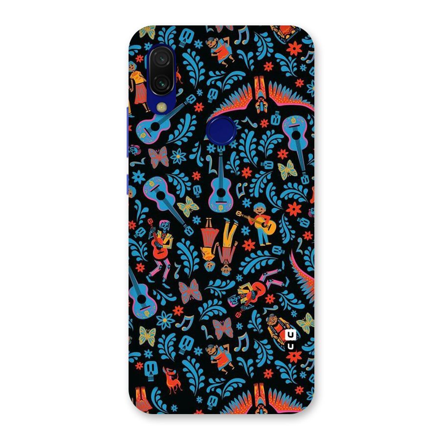 Blue Guitar Pattern Back Case for Redmi Y3