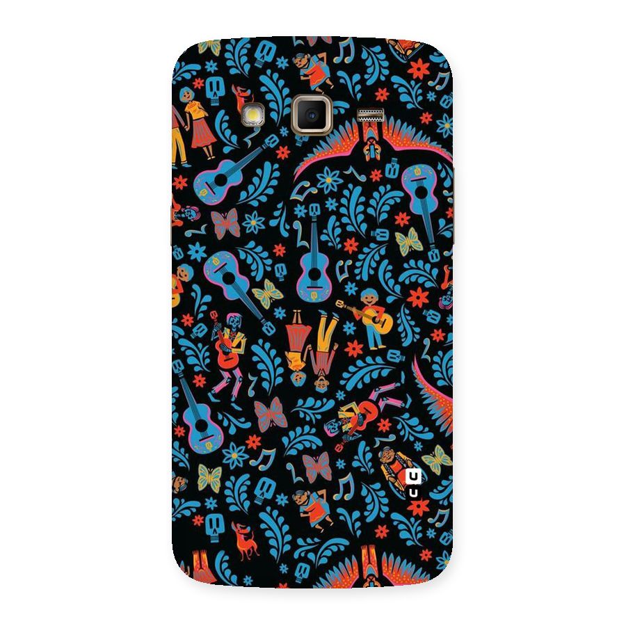 Blue Guitar Pattern Back Case for Samsung Galaxy Grand 2