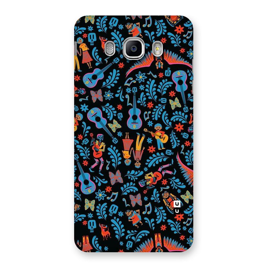 Blue Guitar Pattern Back Case for Samsung Galaxy J5 2016
