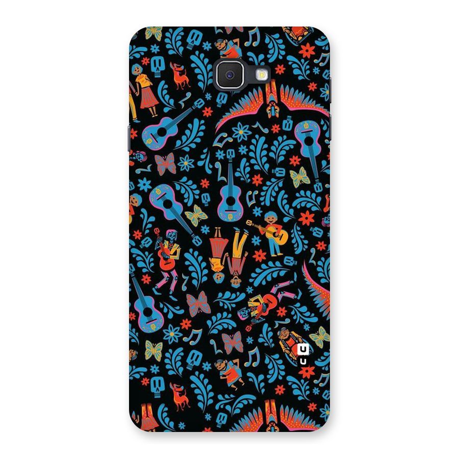 Blue Guitar Pattern Back Case for Samsung Galaxy J7 Prime