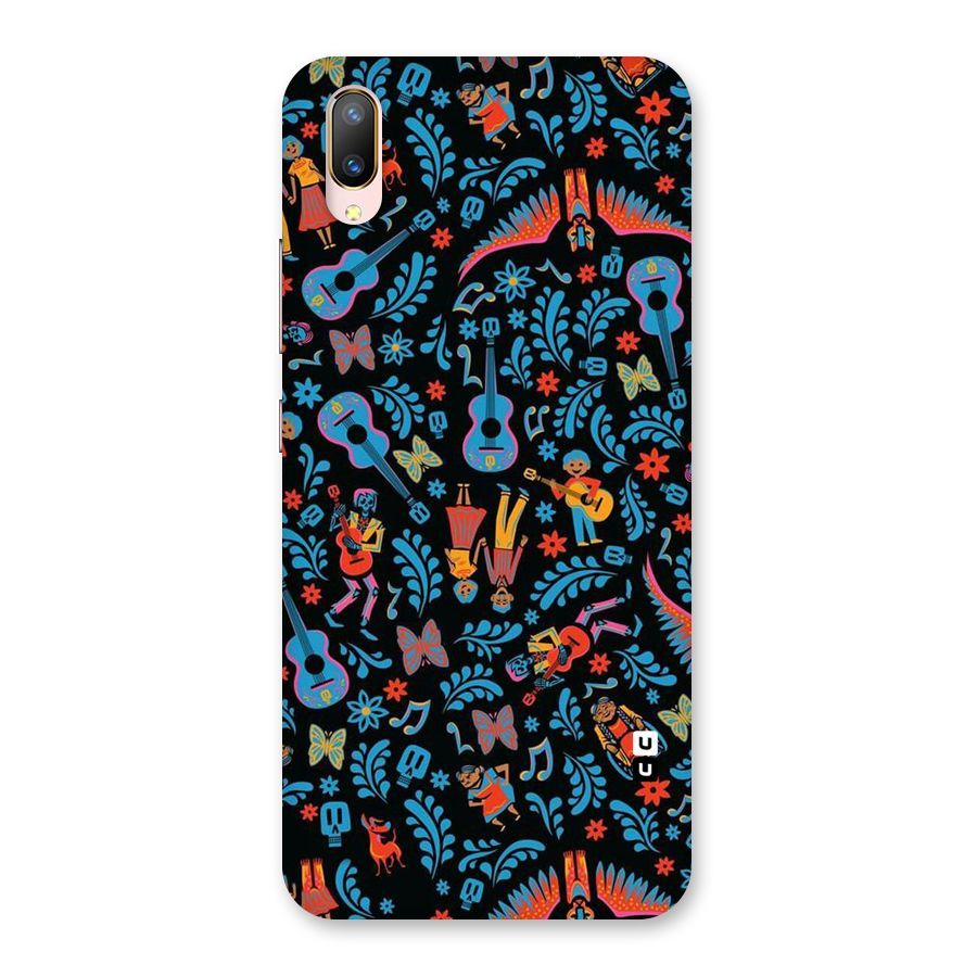 Blue Guitar Pattern Back Case for Vivo V11 Pro