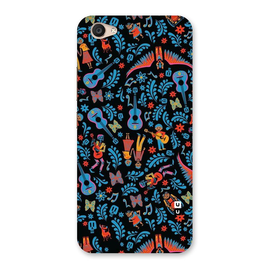 Blue Guitar Pattern Back Case for Vivo V5 Plus