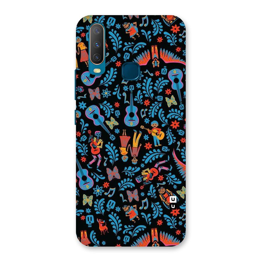 Blue Guitar Pattern Back Case for Vivo Y11