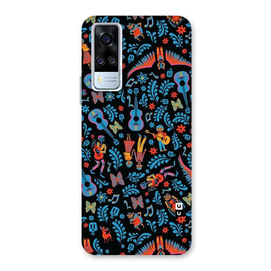 Blue Guitar Pattern Back Case for Vivo Y31