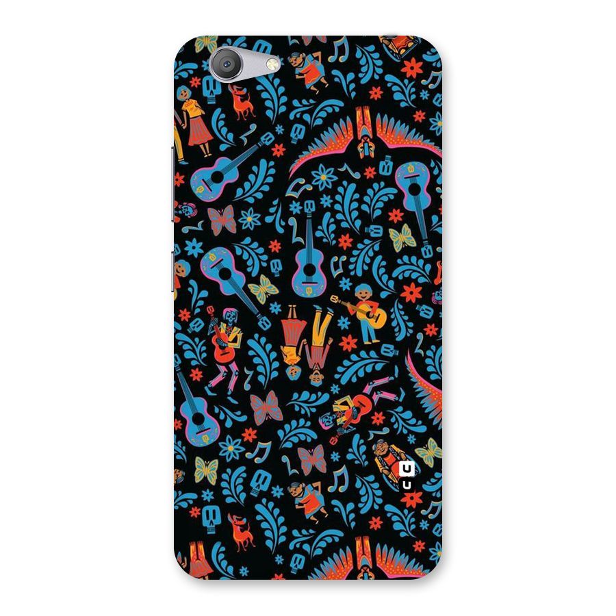 Blue Guitar Pattern Back Case for Vivo Y53