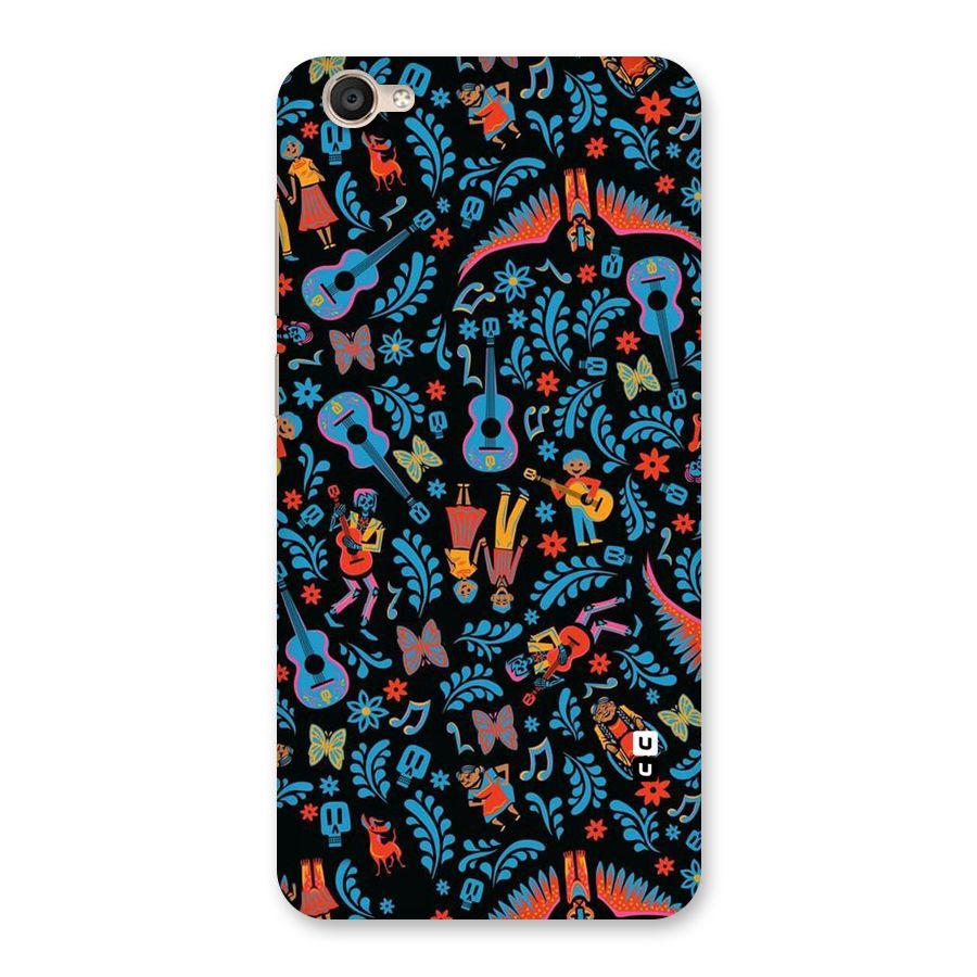 Blue Guitar Pattern Back Case for Vivo Y55s
