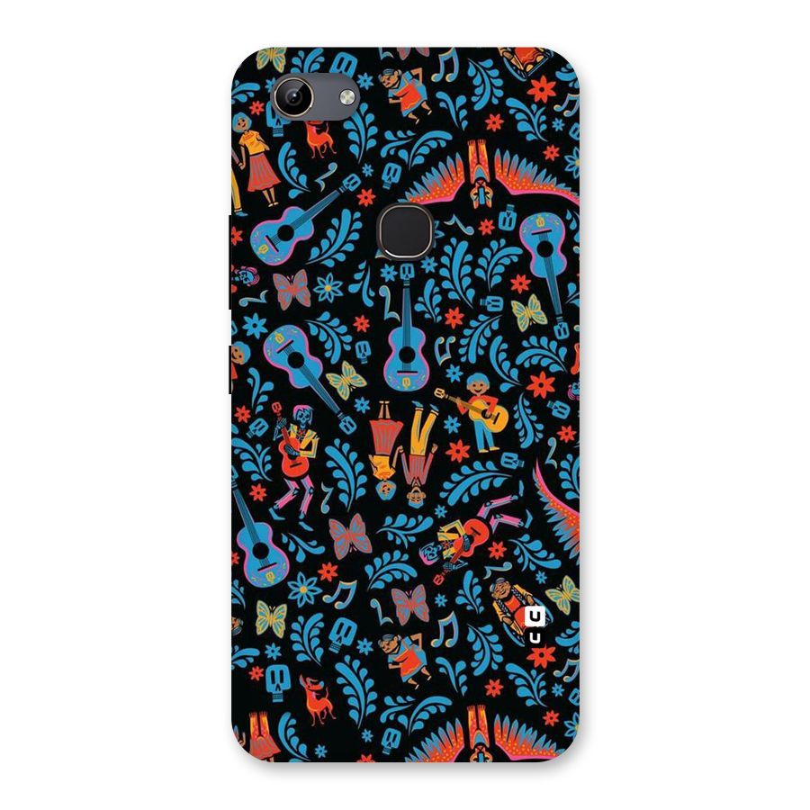 Blue Guitar Pattern Back Case for Vivo Y81