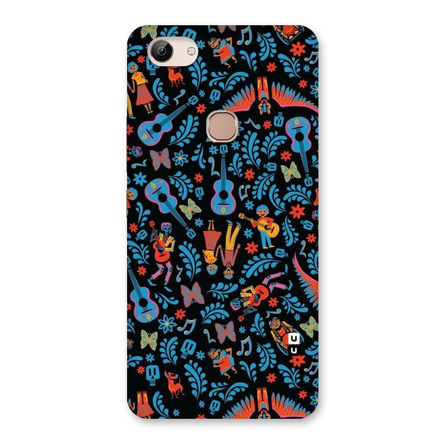 Blue Guitar Pattern Back Case for Vivo Y83