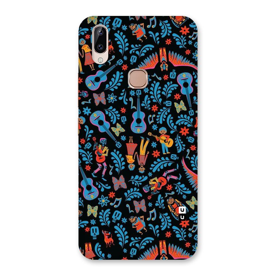 Blue Guitar Pattern Back Case for Vivo Y83 Pro