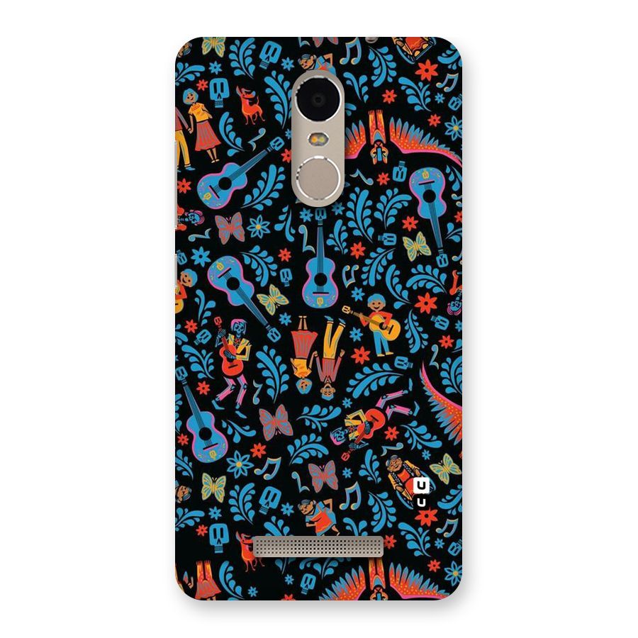 Blue Guitar Pattern Back Case for Xiaomi Redmi Note 3