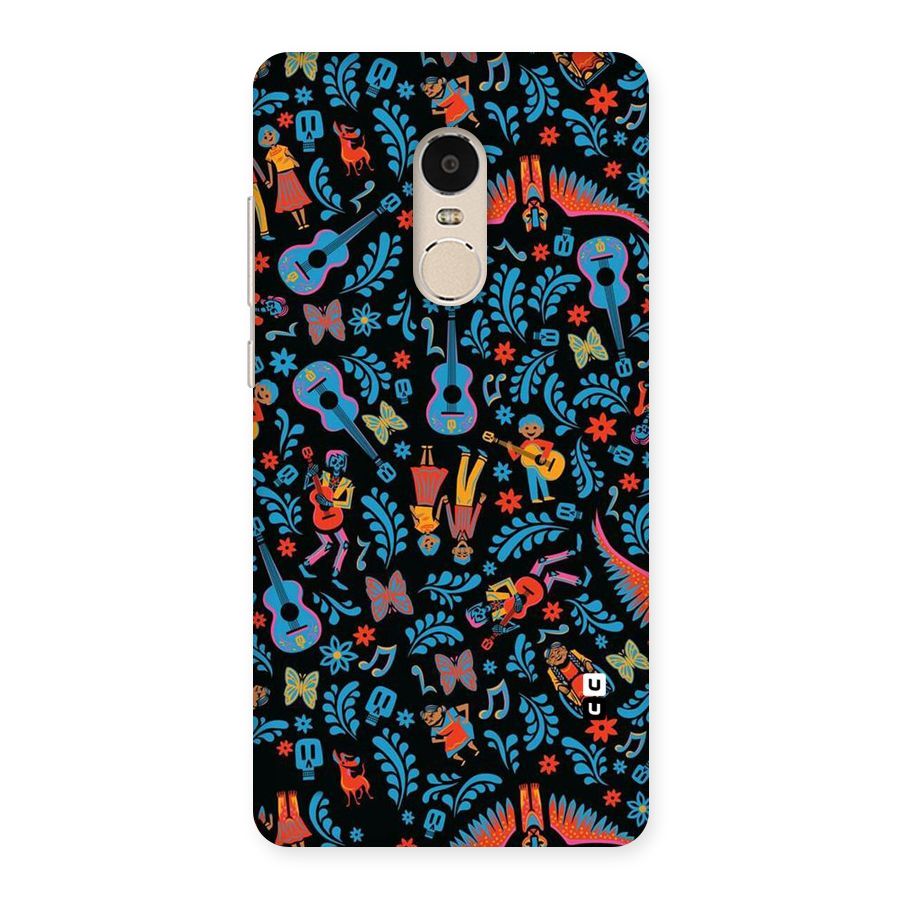 Blue Guitar Pattern Back Case for Xiaomi Redmi Note 4